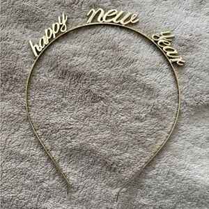 H&M happy new year headband gold